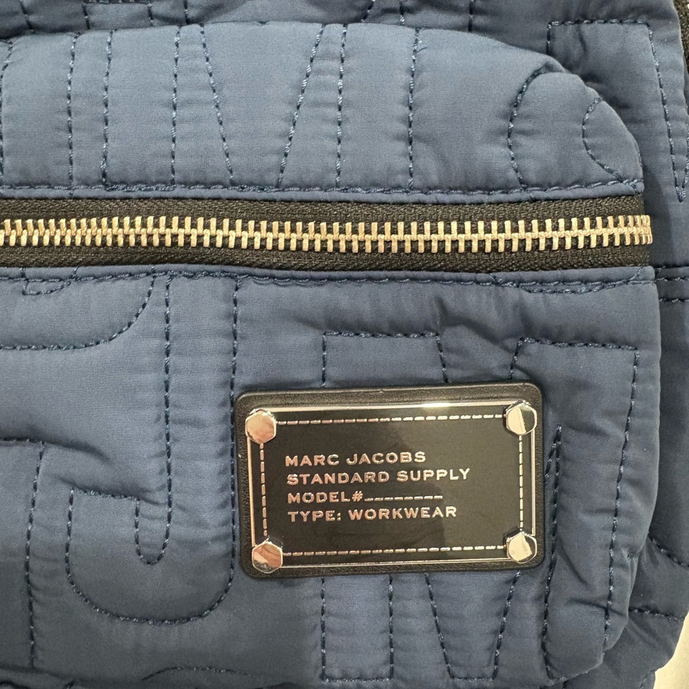 Marc Jacobs Blue Quilted Backpack - Picture 2 of 7